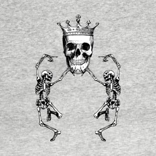 Skull King and Dancing Skeletons T-Shirt